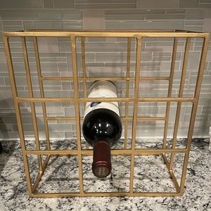 Gold W I N E rack